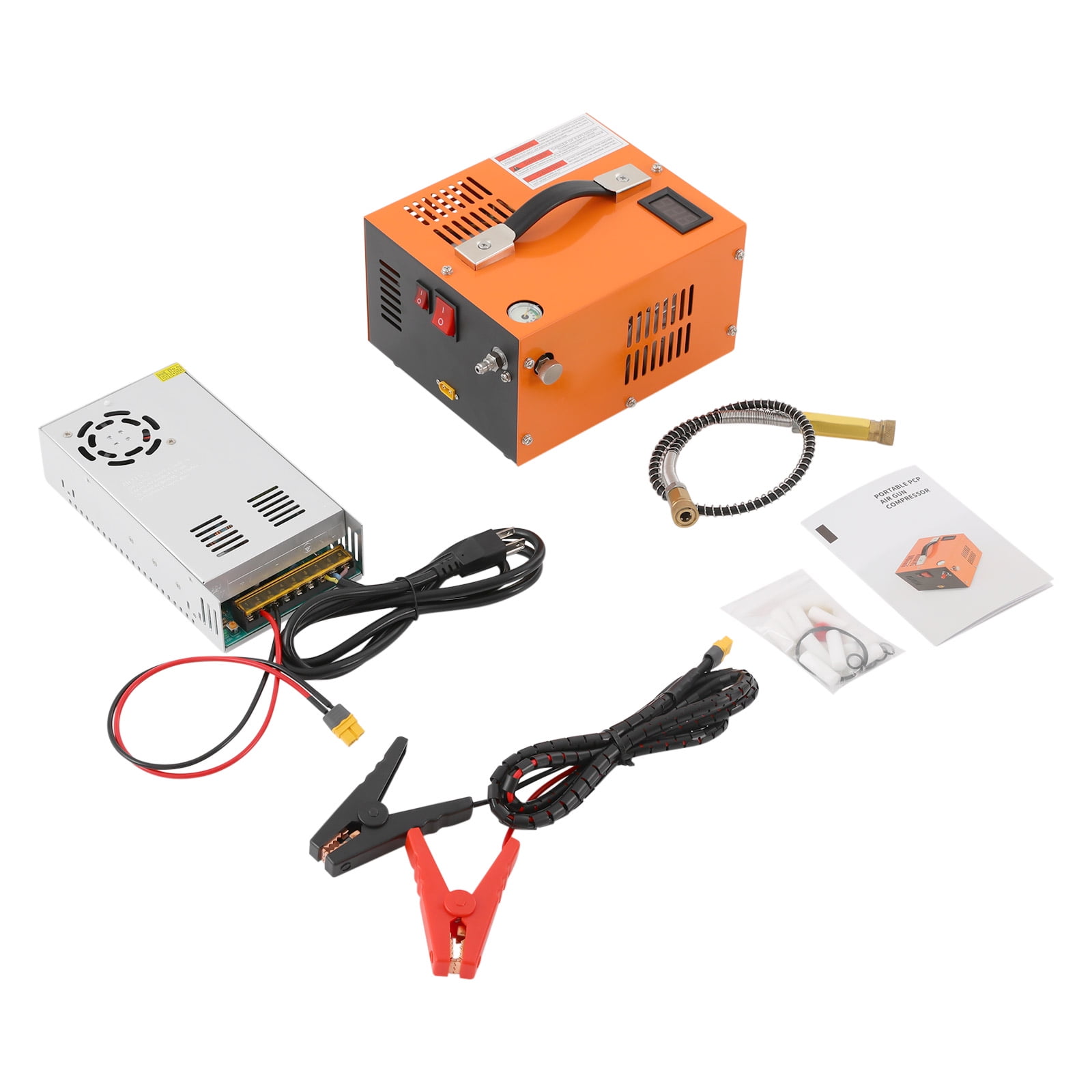4500PSI/30MPa Air Compressor, Air Compressor with a Transformer for PCP Air Rifles, Paintball Tanks, Air Pistols, PCP Air Guns, Mini-Diving Bottles