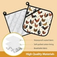 thumbnail image 3 of PRIYAL Retro Groovy Flower Bee Honeycomb Pot Holder Set of 2,Heat Resistant Potholders Oven Hot Pads for Kitchen Cooking Baking BBQ, 3 of 14