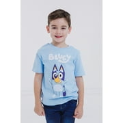Bluey Big Boys Short Sleeve T-Shirt Light Blue