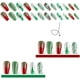 thumbnail image 3 of Uñas postizas navideñas con diseño, lindas uñas postizas con diseño de hombre de jengibre, árbol de Navidad, almendra, copo de nieve rojo, uñas acrílicas brillantes, regalos de Navidad para mujeres y, 3 of 5