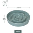 thumbnail image 2 of Slow Feeder Ceramic Bowl Slow Down Eating for Small Medium Breed Pet Slow Feeder for Fun,Anti-Choking Dishes Pet Food Bowl(Dark Green), 2 of 4