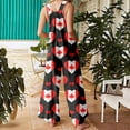 thumbnail image 3 of Robe d'Été Décontractée pour Femmes Combinaison Smockée Femmes Combinaisons Élégantes Pantalons pour Femmes Combinaisons Formelles pour Femmes Grandes Tailles Combinaisons Longues, 3 of 3