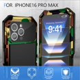 thumbnail image 5 of Compatible with iPhone 16 Pro max Case Heavy Duty Protection Dustproof Built in Screen Protector Rugged Stand 360 Full Body Military Grade Metal Bumper Phone Cases  (Camouflage 2024), 5 of 12