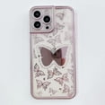 thumbnail image 5 of Compatible with iPhone Case,Glitter Diamond Camera Lens Protection Bling Sparkle Butterfly Clear Soft Shockproof Cover Phone Case (Silver,iPhone 14 Pro Max), 5 of 7