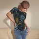 thumbnail image 3 of Balery Sunflowers Body de cuello redondo de manga corta para mujer Tops de manga corta Tops básicos-Medium, 3 of 7