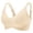 Beige, variant on Sports Bras for Women Solid Color Stretch Deep Plunge Push-Up Full Coverage Bralette Workout Running Activewear Lingeries Black S
