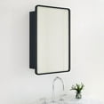 thumbnail image 4 of TEHOME Black Medicine Cabinet, 20x30 inches, Rectangle, Metal framed, 4 of 11