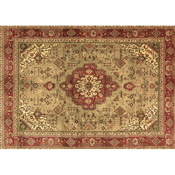 Ahgly Company Indoor Rectangle Persian Brown Traditional Area Rugs, 8' x 12'