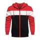 thumbnail image 2 of Gibobby Sudadera cierre hombre Sudadera con capucha para hombre, con cierre completa, para hombre(Rojo,CH), 2 of 4