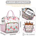 thumbnail image 5 of Strawberry Roomy Insulated Lunch Bags Reusable Lunch Tote for Women Stylish & Functional Large Tote Adult Lunch Box for Post Gym Meals, 5 of 7