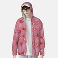 thumbnail image 4 of Fotbe Cute Strawberry Men's Women's UPF 50+ Sun Protection Jacket Hooded Cooling Shirt with Pockets Hiking Outdoor Performance-, 4 of 9