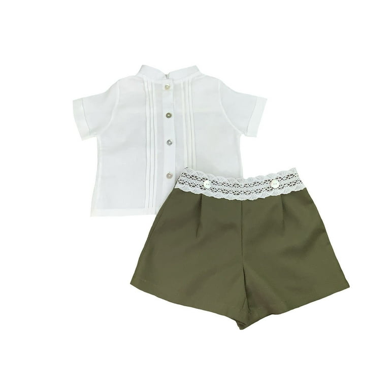 White linen shirt for toddler boy cheap