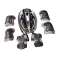 thumbnail image 4 of Juego de 7 cascos de bicicleta para niños, equipo de protección para patinar en longboard negro, 4 of 8