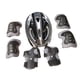 thumbnail image 4 of Juego de 7 piezas de protección para casco de bicicleta para niños, coderas, rodilleras, equipo de patinaje, casco de monopatín para montar en negro, 4 of 8
