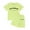 Green, variant on Big Girls Outfits Los Angeles Cotton Short Sleeve T-Shirt Shorts Set, Sizes 7-8