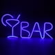 thumbnail image 5 of BAR Letras en forma de luz de neón LED, letreros de tienda, luz para fiesta, Bar, decoración del hogar, azul, 5 of 14