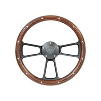 Brothers Trucks STRF8BW160-69 Custom Steering Wheels - Black / Wood - Bowtie