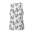 thumbnail image 5 of Xecao Retro Rooster Men's Tank Top Workout Quick Dry Sleeveless Gym Jogging Muscle Shirts Summer Swim Beach Tops, 5 of 9