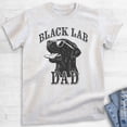thumbnail image 2 of Black Lab Dad T-shirt, Unisex Men's Shirt, Labrador Retriever, Black Lab Owner, Best Dog Dad Gift, Heather Ash, Medium, 2 of 6