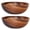 Brown*2, variant on Bobasndm 2 Pcs Wooden Fruit Salad Serving Bowl Creative Living Room Real Wood Candy Bowl