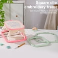 DoubleLayers Desktop Embroidery Hoop Stand Adjustable HandsFree Cross