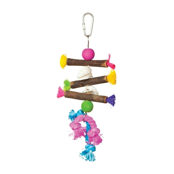 Prevue Pet Products Playfuls Preen & Pacify Shells & Sticks Bird Toy 62505