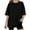 Black#1, variant on Hduncf Boys Girls Short Sleeve Solid Color Tee Relaxed Fit T-Shirt Crewneck Top for 5-15 Years Boy Girl T-Shirts Tees Black#1 160