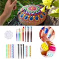 thumbnail image 1 of HUASHENG Set Pattern Stencil Painting Dotting Brushes Drawing Tools Stone Kit Pen Art Education, 1 of 5