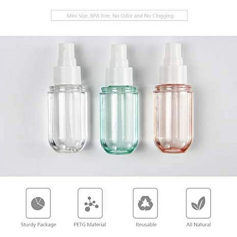 Clear Plastic Empty Fine Mist Spray Bottles Refill Pump Travel Reuse