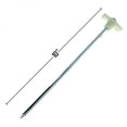 thumbnail image 5 of (4 Pack) ASR Outdoor Glow in the Dark Galvinzied Universal Twisted Metal PVC Camping Gear Canopy Tent Stakes Tent Pegs, 5 of 7