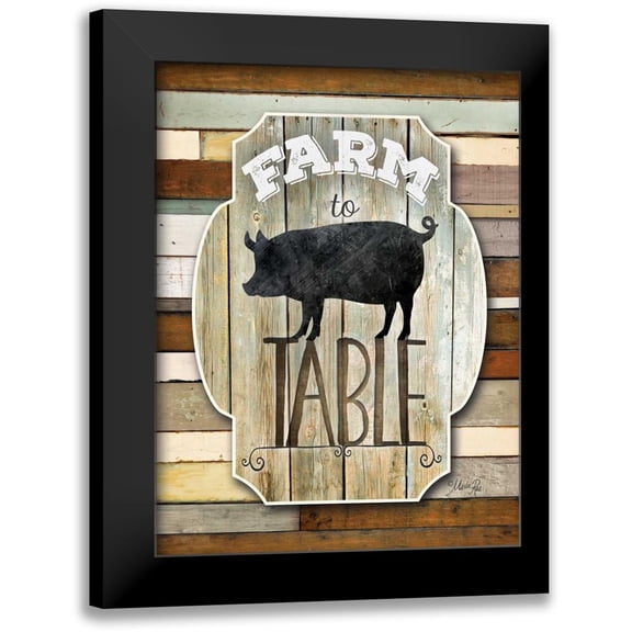 Rae, Marla 12x14 Black Modern Framed Museum Art Print Titled - Farm to Table