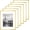 Gold, variant on 11x14 Picture Frame Set of 6, Gift for 2026 Graduation Father's Day, Thin Border and Light Weight Photo Frames for Wall, Natural