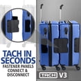 thumbnail image 2 of TACH V3.1 Connectable Hardside CarryOn Spin Travel Suitcase, Midnight Blue, 2 of 6