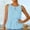 Light Blue, variant on LADIGASU Women's Solid Color Fallow Bow Round-Neck Tank Top