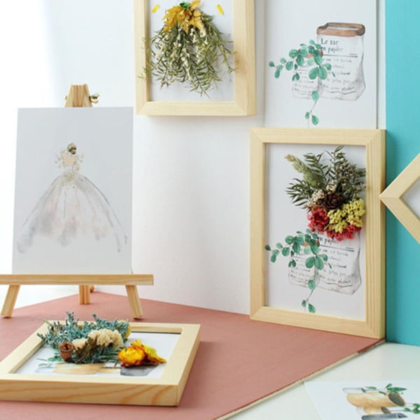 Wood Picture Frames Dried Flower Frame for Making Craft DIY