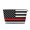Silver, variant on Thin Blue Line Flag Purse Organizer Handbags Totes Leather Zipper Printing Bag For Women Travel Toiletry Bag