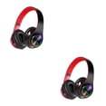 thumbnail image 2 of Seitruly B39 Led Bluetooth V5.0 Auriculares Deporte Hoofdtelefoon Subwoofer Draadloze Stereo Ondersteuning Card Oortelefoon Plug-In Headset negro rojo 2piezas, 2 of 6