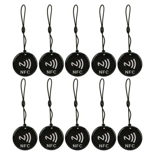 10pcs Waterproof Rewritable NFC IC Cards - 13.56MHz RFID Access Tags with 8Kbit Storage, 2.5-10cm Read-Write Distance, 100,000+ Rewrite Cycles, Ideal for Home, Office, Campus, Parking Lot & Highway