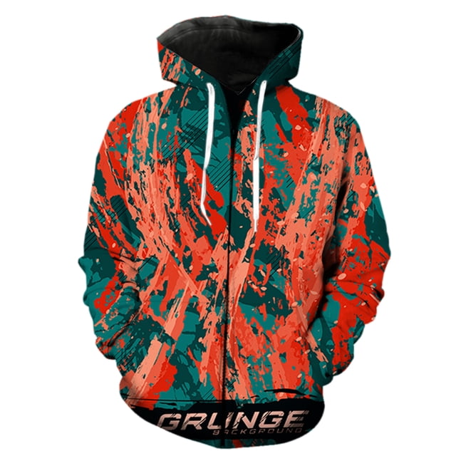 Traje de carreras para hombre, sudadera con cremallera, divertida, informal, de gran tamaño, con capucha, chaquetas de manga larga, tops Harajuku de primavera, estampado 3D, moda