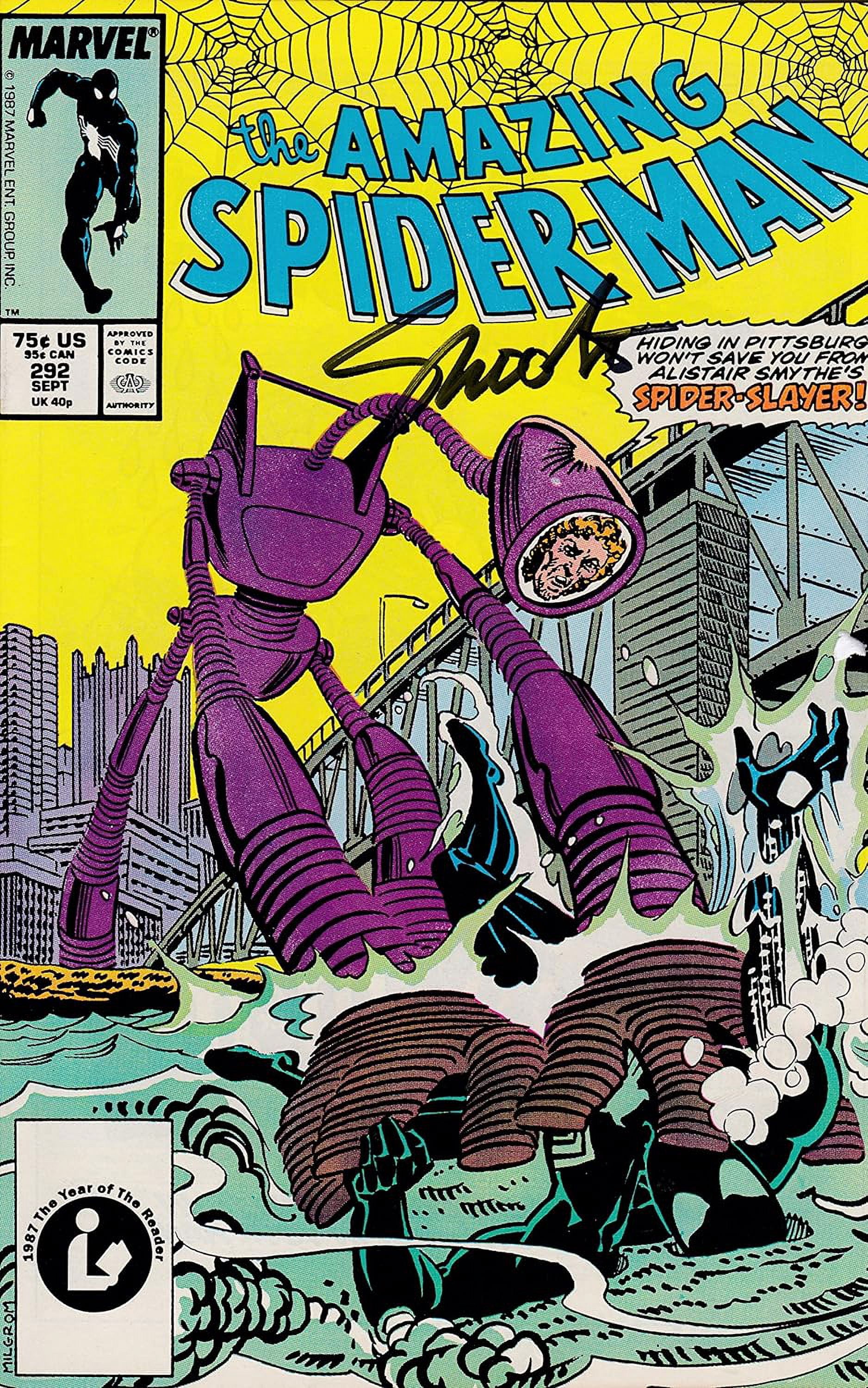 Signed Amazing Spider-Man #292 Jim Shooter VF Spiderman
