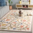 thumbnail image 4 of Safavieh Chelsea Baxter Bordered Wool Area Rug, Ivory, 5'3" x 8'3", 4 of 14