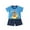 Blue A, variant on Summer Outfit Sets for Kids Clothes,Boys Outfit Sets,Children's Round Neck Short Sleeved Top Elastic Waist Shorts Casual Home Suit Set