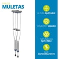 thumbnail image 2 of Muletas Ortopedicas Auxiliares Onof Ajustables De Aluminio, 2 of 6