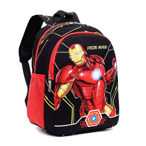 Mochila Spider Man para niños, mochila escolar de jardín de infantes, Capitán América de dibujos animados, el mejor regalo para niños zhangyuxiang LED