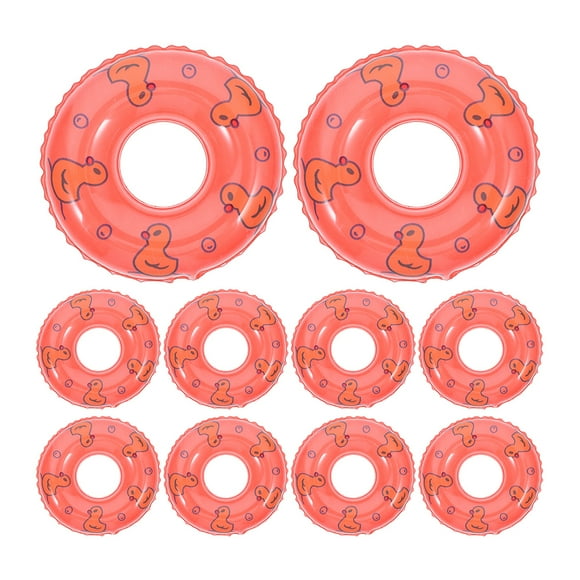 KAKOWELY 20 flotadores inflables para piscina, para casa de muñecas, accesorios de pato, decoraciones para fiestas y accesorios de fotografía.