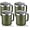 Army Green, variant on AllWays Plaza12oz Stainless Steel Insulated Coffee Mug with Handle, Double Wall Vacuum Tumbler Cup with Fliping Lid, Army Green, 4 Pack