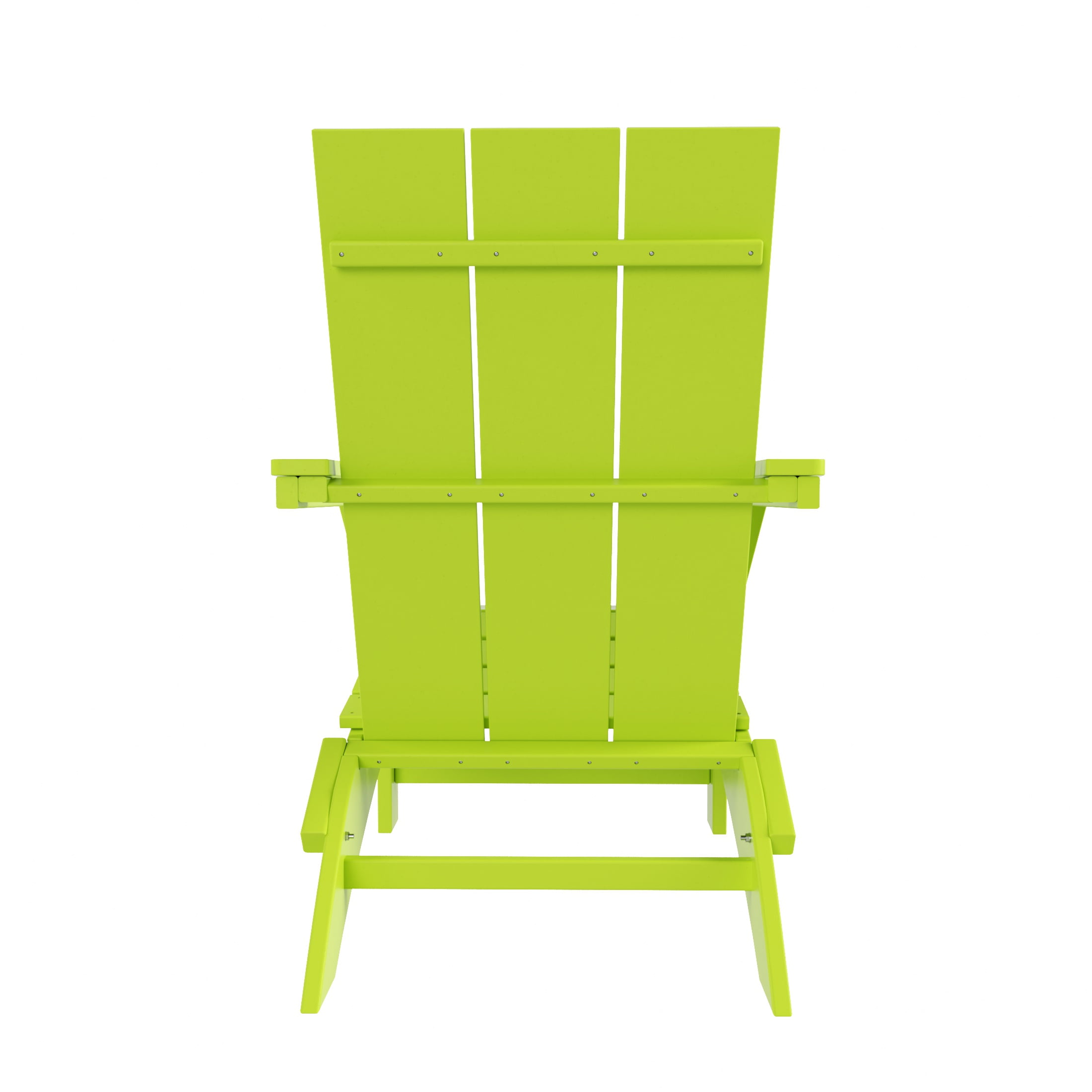WestinTrends Ashore All-Weather Poly Lumber Adirondack Chairs, Foldable Modern Farmhouse Design, Outdoor Patio Seating, Lime