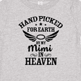 thumbnail image 4 of Inktastic Handpicked for Earth by My Mimi in Heaven with Angel Wings Boys or Girls Baby T-Shirt, 4 of 5