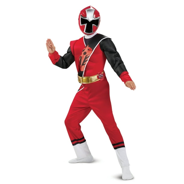 Red Ranger Ninja Steel Deluxe Costume - Walmart.com - Walmart.com