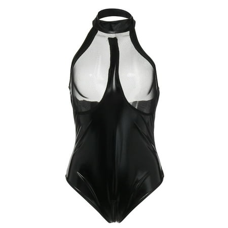 

Plus Underwear Sleepwear Womens Leather Lingerie Bodysuit Size Lace